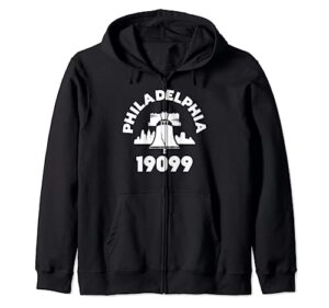 philly neighborhood 19099 zip code philadelphia liberty bell zip hoodie