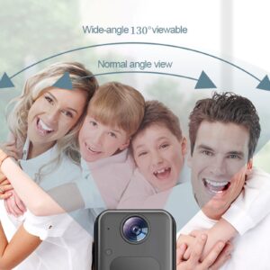 Doorbell Wireless Video Doorbell Wireless Door Bells for Homes with Night Vision, Two-Way Voice, 130° Viewing Angle, Visual Intercom, 2.4GHz, Home Security System Cool Stuff