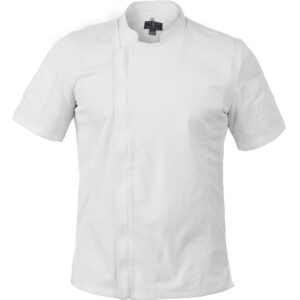 Chef Code Zip Front Cool Breeze Chef Coat (White, Large)