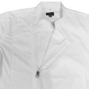 Chef Code Zip Front Cool Breeze Chef Coat (White, Large)