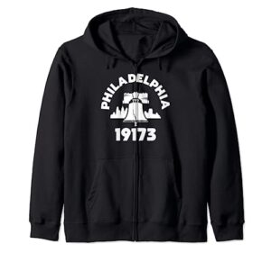 philly neighborhood 19173 zip code philadelphia liberty bell zip hoodie