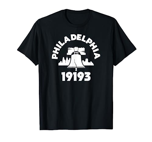 Philly Neighborhood 19193 Zip Code Philadelphia Liberty Bell T-Shirt