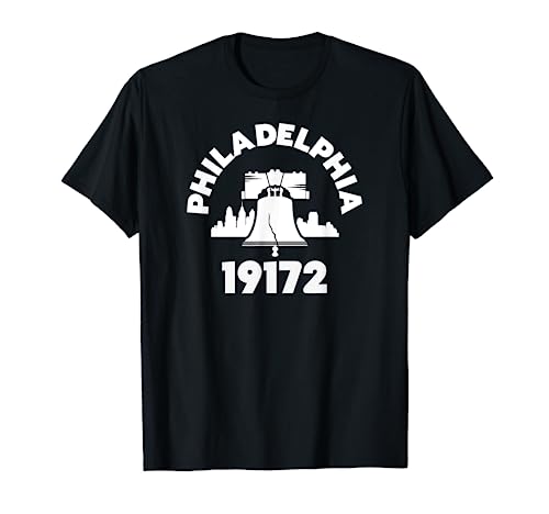 Philly Neighborhood 19172 Zip Code Philadelphia Liberty Bell T-Shirt