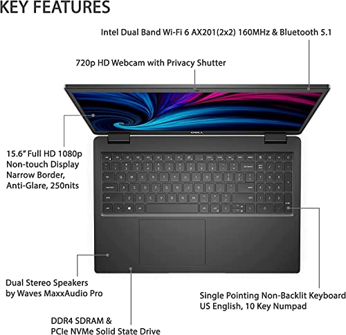 Dell Latitude 3000 Series 3520 15.6'' FHD Business Laptop,Intel Core i5-1135G7 Processor,16GB DDR4 RAM,512GB SSD,Webcam,HDMI,RJ-45,USB Type-C,Wi-Fi 6,Windows 11 Pro,Black