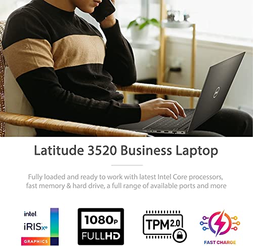 Dell Latitude 3000 Series 3520 15.6'' FHD Business Laptop,Intel Core i5-1135G7 Processor,16GB DDR4 RAM,512GB SSD,Webcam,HDMI,RJ-45,USB Type-C,Wi-Fi 6,Windows 11 Pro,Black