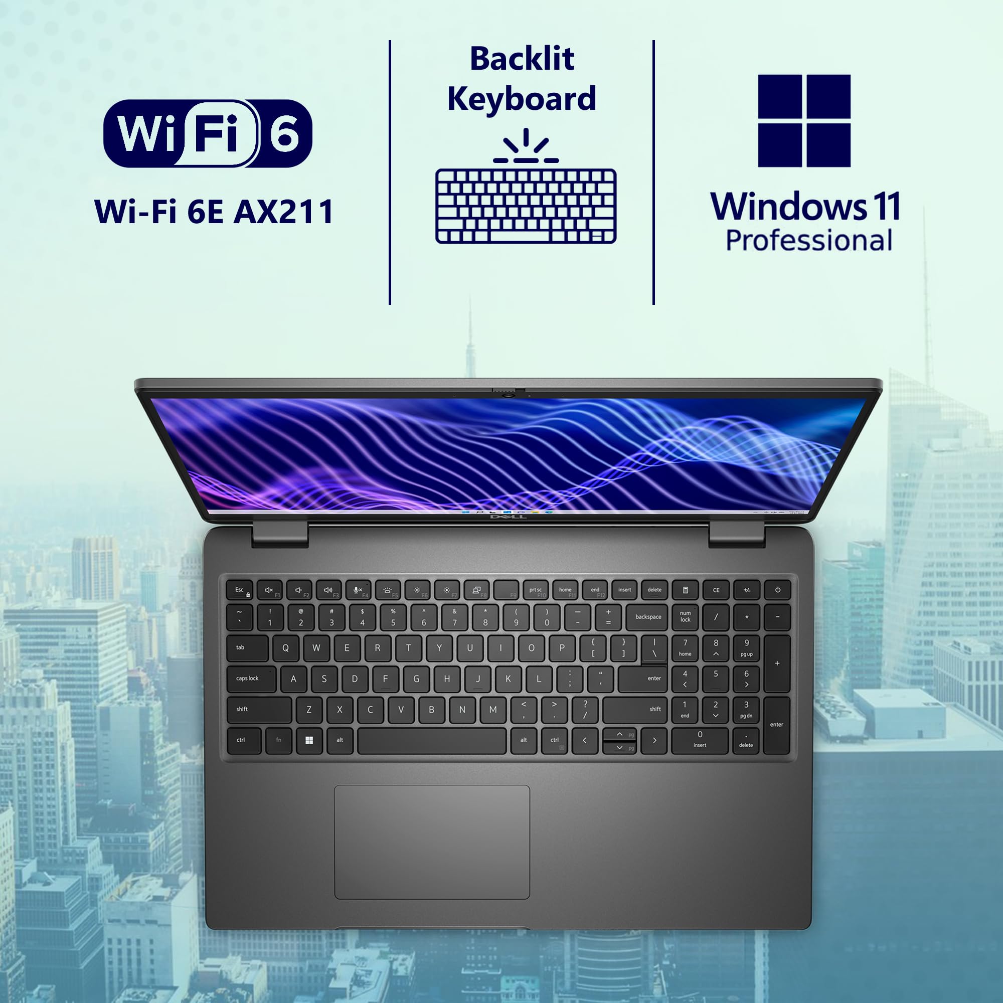 Oemgenuine OEM Dell Latitude 3540 Notebook 15.6” FHD, Intel 10 Core i5-1335U (Beats i7-1270P), 32GB RAM, 2TB NVMe, WiFi 6, BT, Backlit KB, HD Webcam, RJ-45, W11P, Business Laptop