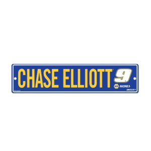 rico industries nascar racing chase elliott #9 napa 4" x 17" plastic street sign