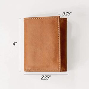 Rico Industries - Chase Elliott No. 9 - Premium Laser Engraved Vegan Brown Leather Tri-fold Wallet - Slim yet Sturdy Design - Perfect to Show Your NASCAR Loyalty or Gift