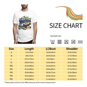 Chase Elliott 9 Men's T-Shirt Crewneck T-Shirt Printing Performance Classic Short Sleeve White