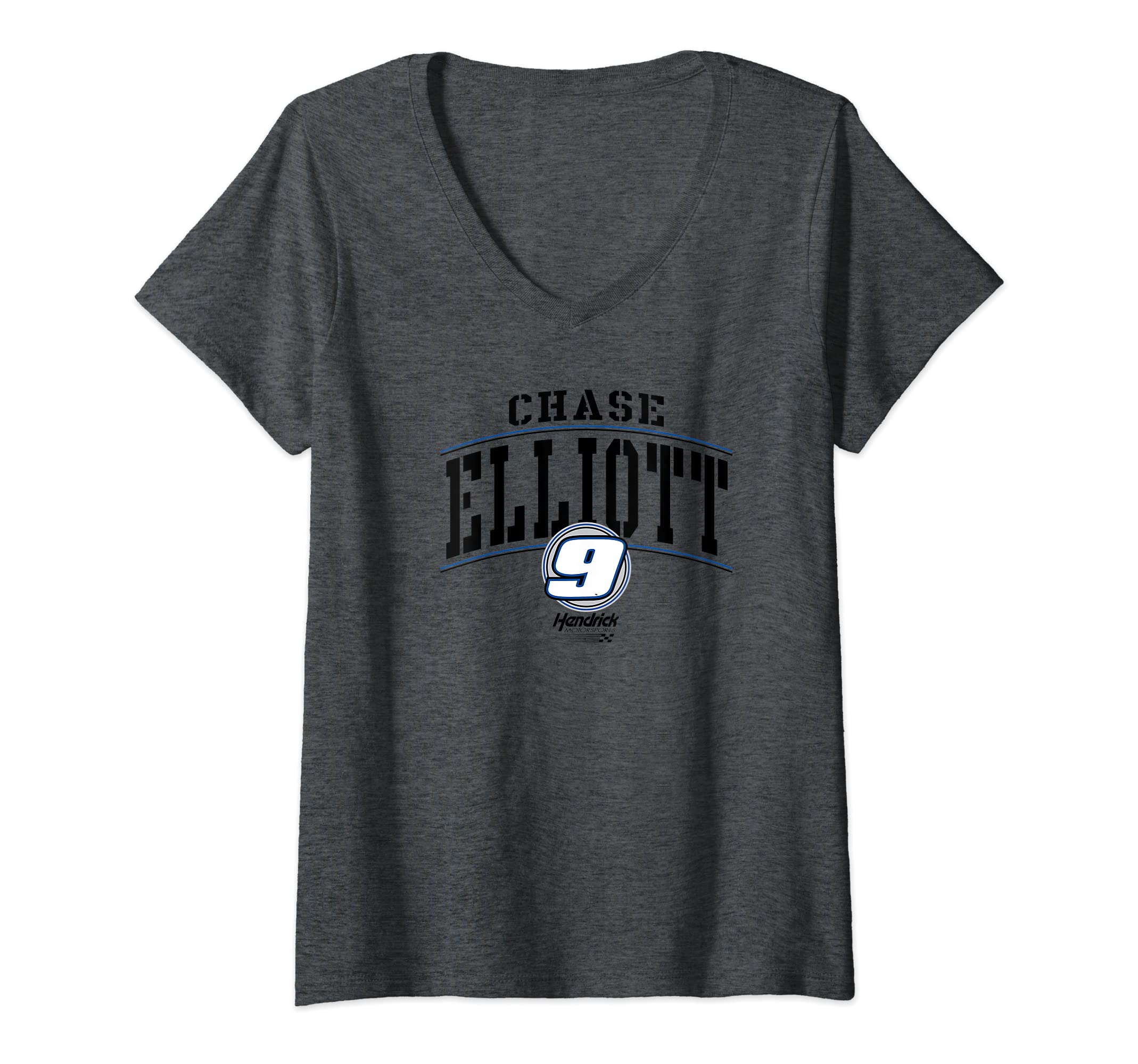 Womens CHASE ELLIOTT - HENDRICK MOTORSPORTS - 9 V-Neck T-Shirt