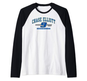 nascar - chase elliott - arch raglan baseball tee