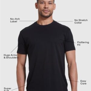True Classic Tees | Premium Fitted Men's T-Shirts | Crew Neck | Multicolor 4-Pack | 3X-Large