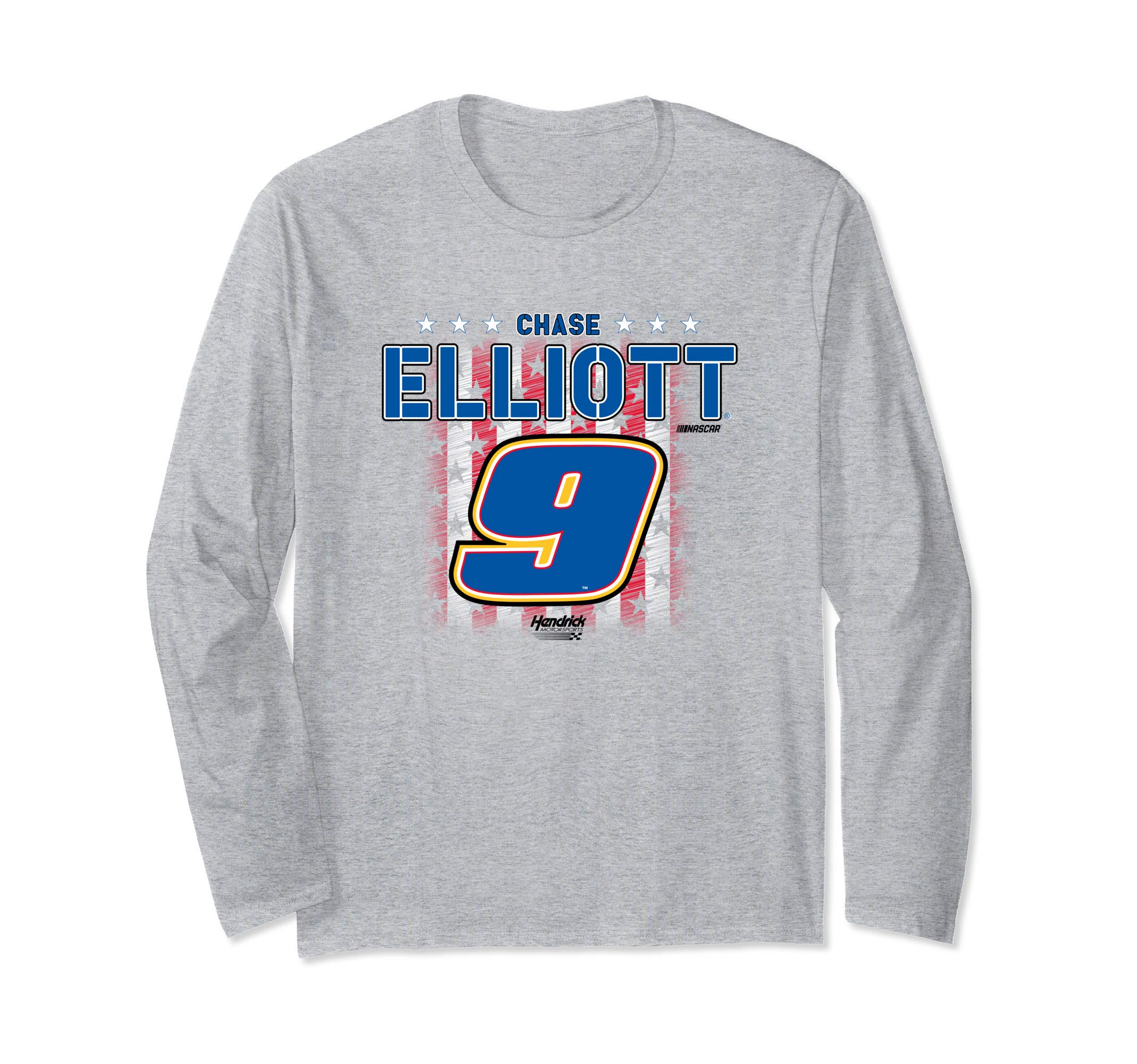 NASCAR - Chase Elliott - Flag Long Sleeve T-Shirt