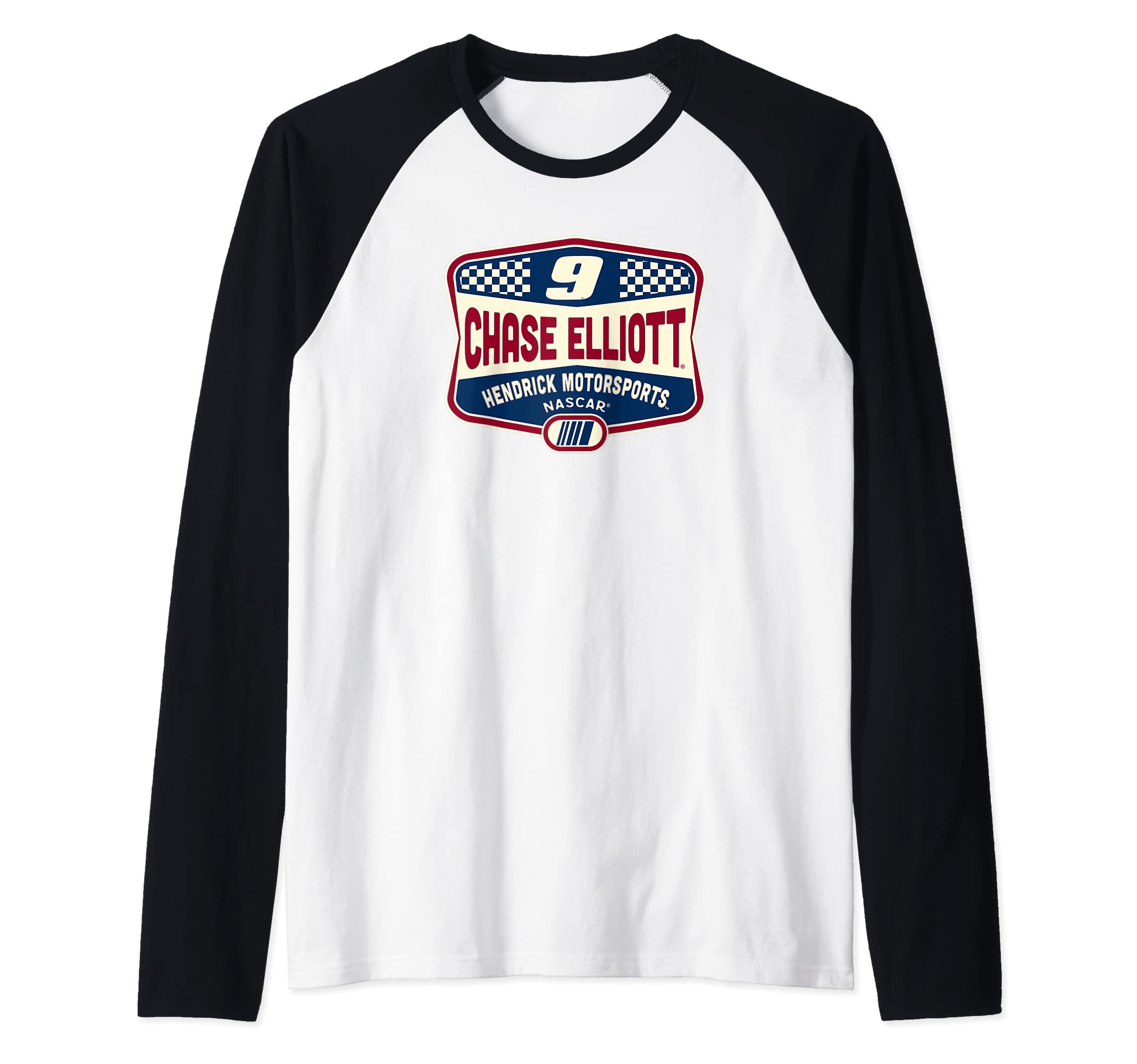 NASCAR - CHASE ELLIOTT SHIELD Raglan Baseball Tee