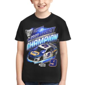 ASFRSH Chase Elliott 9 Shirt for Teen Girl & Boy Printing Short Sleeve Tee Athletic Classic Shirt Crewneck T-Shirt