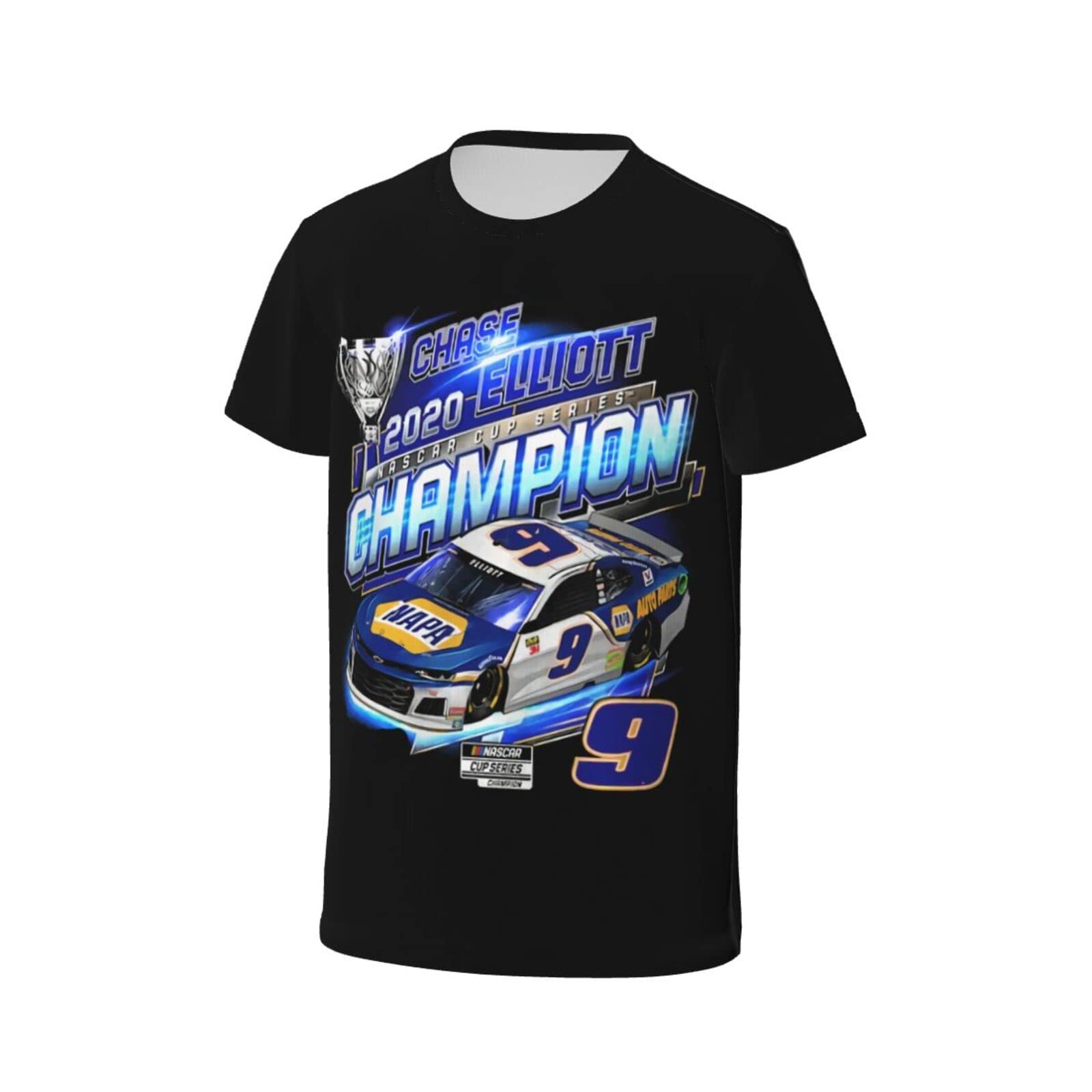 ASFRSH Chase Elliott 9 Shirt for Teen Girl & Boy Printing Short Sleeve Tee Athletic Classic Shirt Crewneck T-Shirt