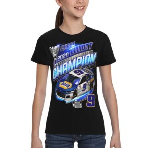 ASFRSH Chase Elliott 9 Shirt for Teen Girl & Boy Printing Short Sleeve Tee Athletic Classic Shirt Crewneck T-Shirt