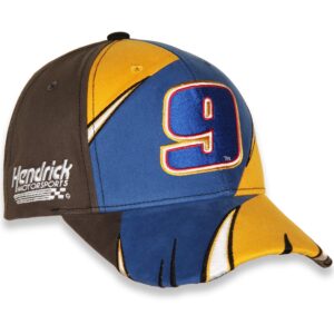 Checkered Flag Chase Elliott 2021 Adult Nascar Electrifying Hendrick Motorsports Blue Gold Hat One Size