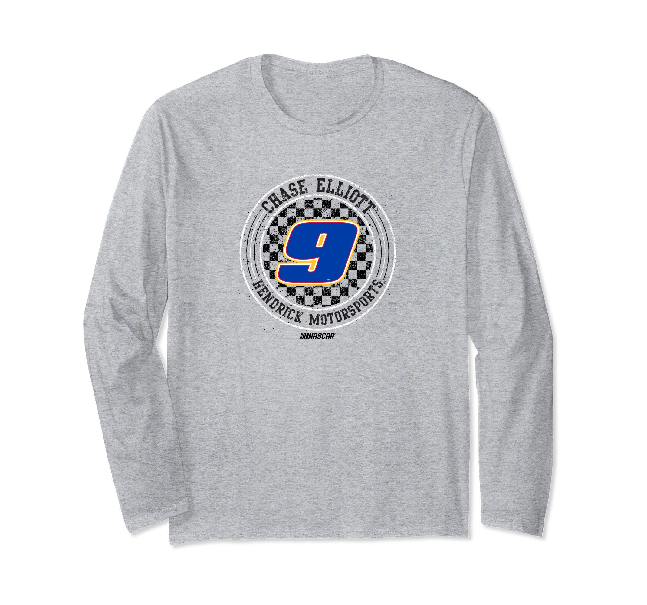 NASCAR - Chase Elliott - Checkered Circle Long Sleeve T-Shirt