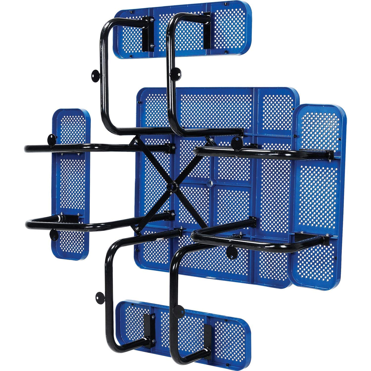 Global Industrial 46" Perforated Square Picnic Table, Blue