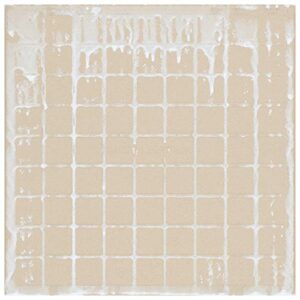 Merola Tile FRC8TWEW Twenties White 7.75" x 7.75" Ceramic Floor and Wall Tile, 25