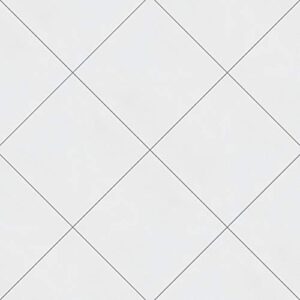 Merola Tile FRC8TWEW Twenties White 7.75" x 7.75" Ceramic Floor and Wall Tile, 25