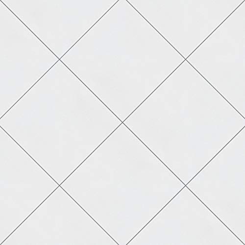 Merola Tile FRC8TWEW Twenties White 7.75" x 7.75" Ceramic Floor and Wall Tile, 25