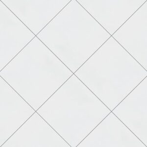 Merola Tile FRC8TWEW Twenties White 7.75" x 7.75" Ceramic Floor and Wall Tile, 25