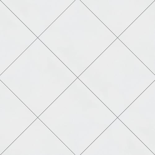 Merola Tile FRC8TWEW Twenties White 7.75" x 7.75" Ceramic Floor and Wall Tile, 25