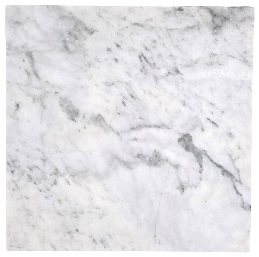 Bianco Carrara (White Carrera) Polished Marble 12 x 12 Floor and Wall Tile