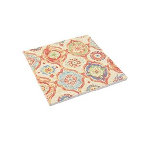 thirstystone stoneware fiesta ava trivet, multicolor