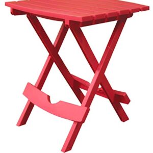 Adams Manufacturing 8500-26-3700 Plastic Quik-Fold® Side Table, Cherry Red