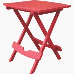 Adams Manufacturing 8500-26-3700 Plastic Quik-Fold® Side Table, Cherry Red