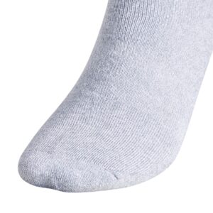 adidas Originals Trefoil Crew Socks (6-Pair), Grey/Onix Grey/Black, Large