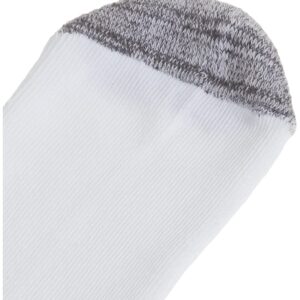 Gildan Men's Polyester Half Cushion Crew Socks, 12-Pairs, White, Shoe Size: 6-12