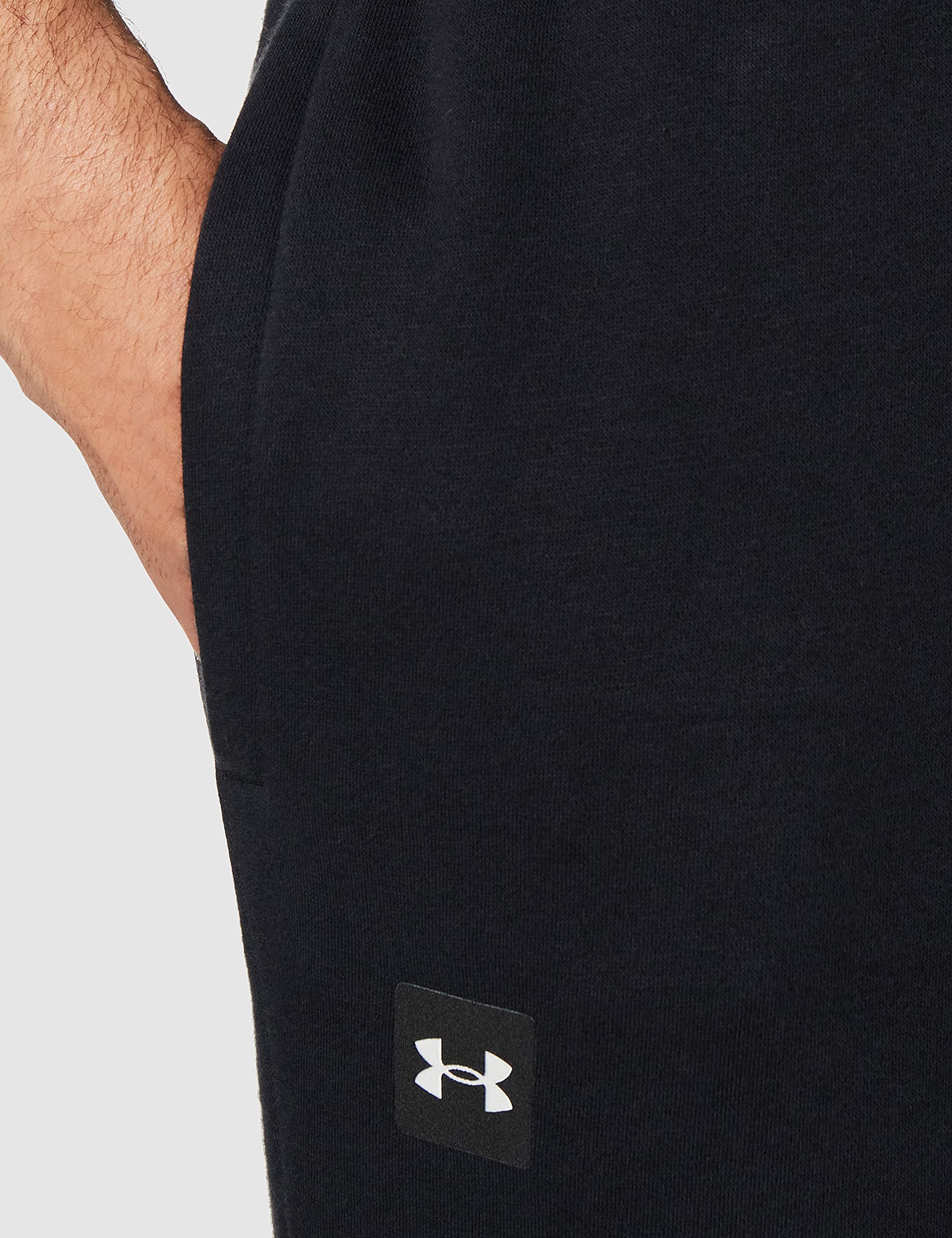 Under Armour mens Rival Fleece Joggers , Black (001)/Onyx White , Large