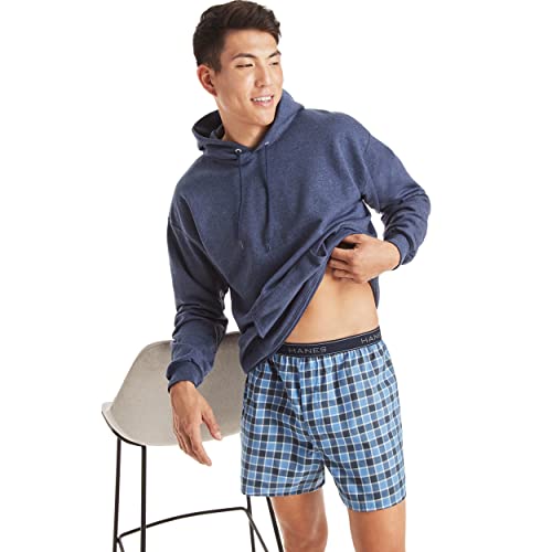 Hanes Men Hanes Men's Tagless Boxers with Exposed Waistband, Assorted Multi-Packs and Colors