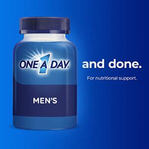 One A Day Men’s Multivitamin, Supplement Tablet with Vitamin A, Vitamin C, Vitamin D, Vitamin E and Zinc for Immune Health Support, B12, Calcium & more, 200 count (Packaging May Vary), pack of 1