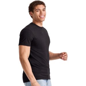 Hanes, Originals Lightweight Cotton Tee, Crewneck T-Shirt for Men, Available in Tall, Black, 2X Large