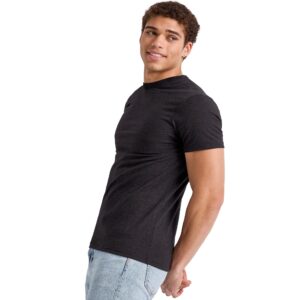 Hanes, Originals Lightweight Cotton Tee, Crewneck T-Shirt for Men, Available in Tall, Black, 2X Large