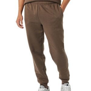 Amazon Essentials Men's Fleece Jogger Pant, Medium Brown, Small