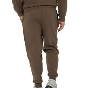 Amazon Essentials Men's Fleece Jogger Pant, Medium Brown, Small