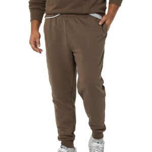 Amazon Essentials Men's Fleece Jogger Pant, Medium Brown, Small