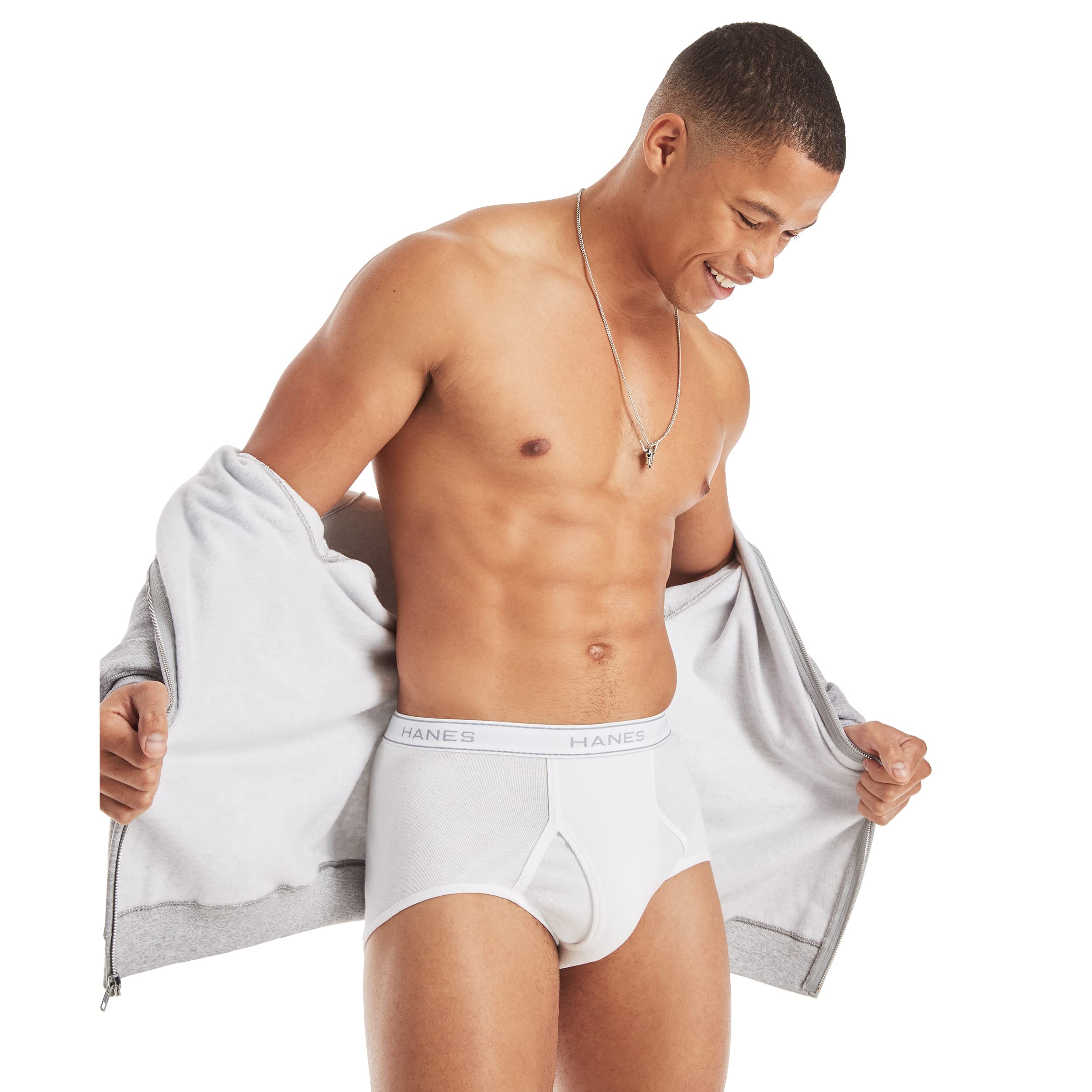 Hanes Men's Tagless ComfortFlex Waistband, Multi-Packs Available Brief, 6-pack, X-Large