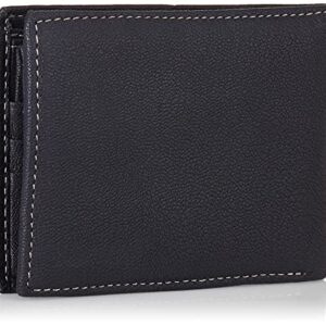 Timberland Men's Leather Passcase Security RFID Wallet, Navy Blue, One Size