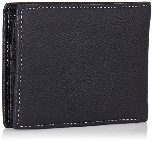 Timberland Men's Leather Passcase Security RFID Wallet, Navy Blue, One Size