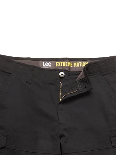 Lee mens Extreme Motion Swope Cargo Shorts, Black, 32 US