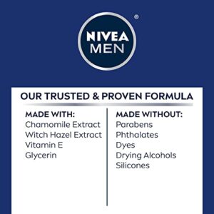 Nivea Men Sensitive Post Shave Balm with Vitamin E, Chamomile and Witch Hazel Extracts, 3 Pack of 3.3 Fl Oz Bottles