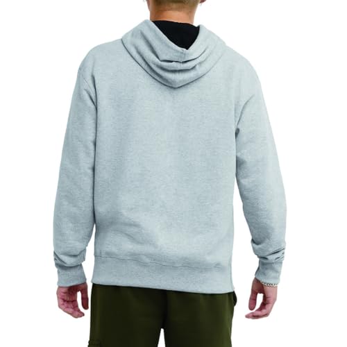 Champion Men's Hoodie, Powerblend, Fleece Striped Sweatshirt for Men (Reg. or Big & Tall)