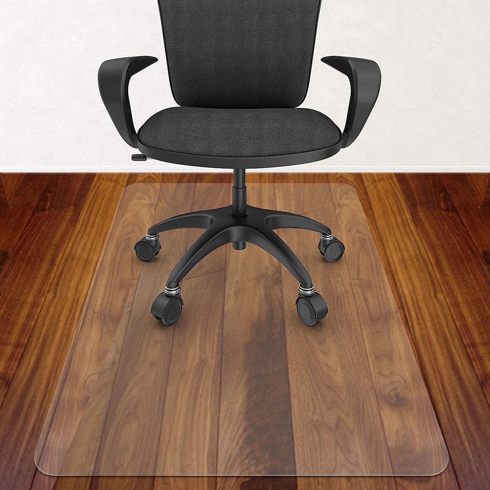 Chair Mats for Carpeted Floors Rectangle Office Chair Mat for Tile Floor 1.5mm Desk Chair Mat 32"x40" 36"x48" 48"x48" 51"x63" Chair Mat for Hardwood Floors Easy Glide for Chairs for Carpeted Floors (